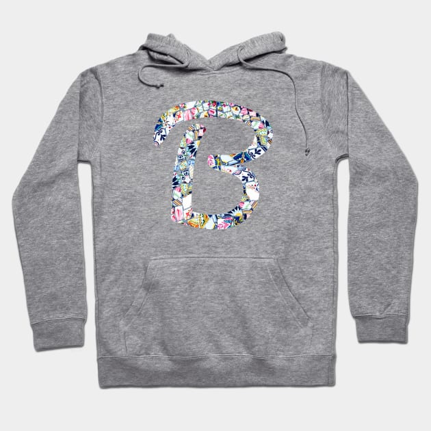 Gaudi Mosaic Letter B Hoodie by aterkaderk